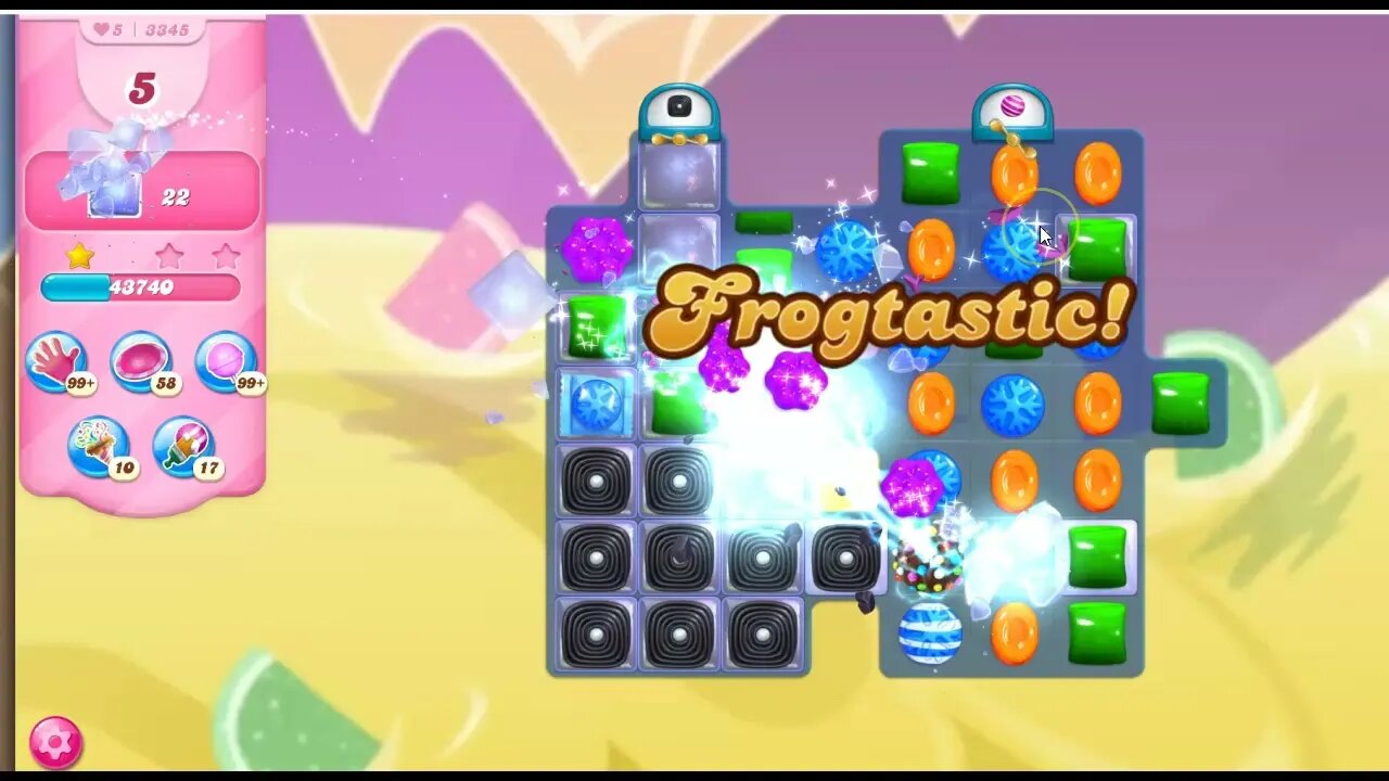 Candy Crush Level 3345 Talkthrough, 11 Moves 0 Boosters