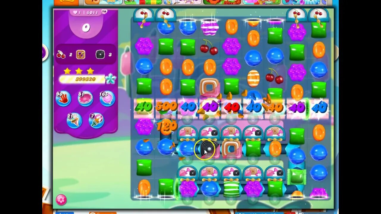 Candy Crush Level 6011 Talkthrough, 25 Moves 0 Boosters