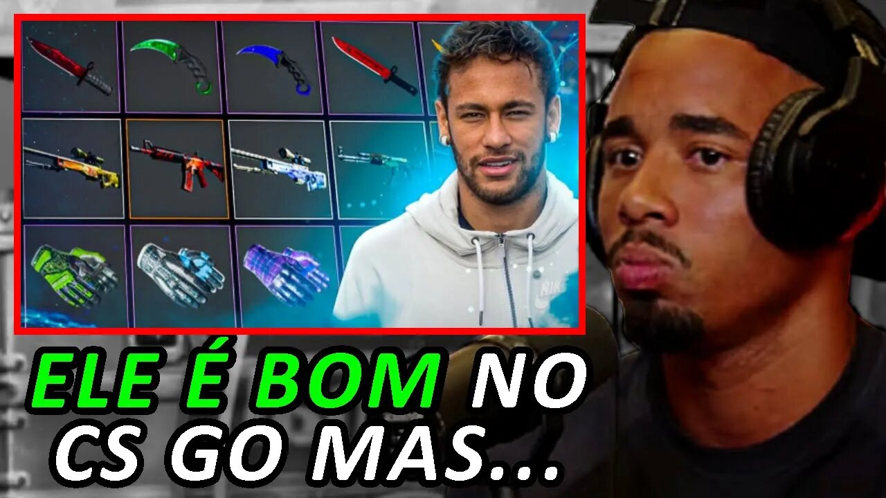 GABRIEL JEJUS SOBRE NEYMAR NO CS GO (GABRIEL JESUS - Podpah #443) FlowPah Cortes