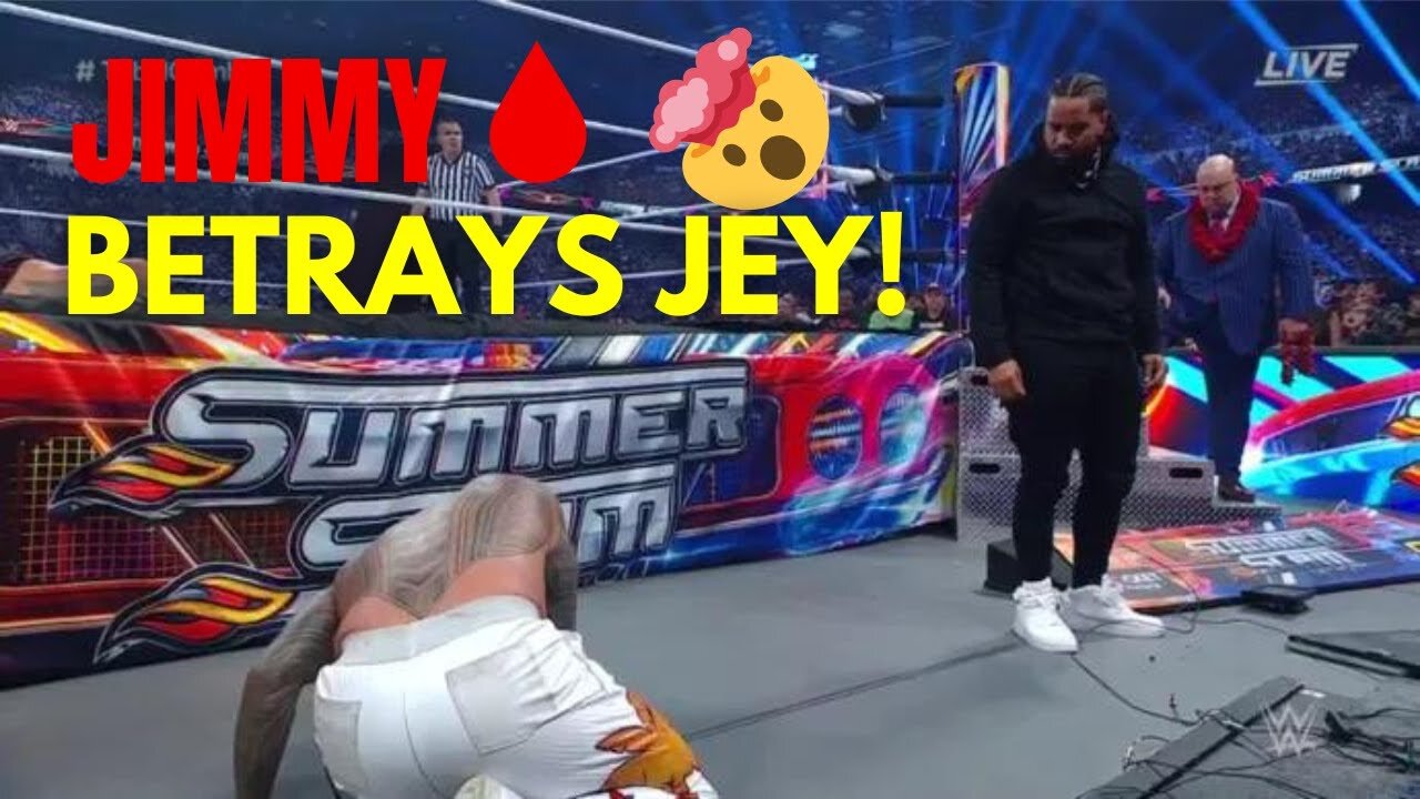 WWE biggest betrayal |Jimmy USO betrays Jey USO| WWE SummerSlam highlights