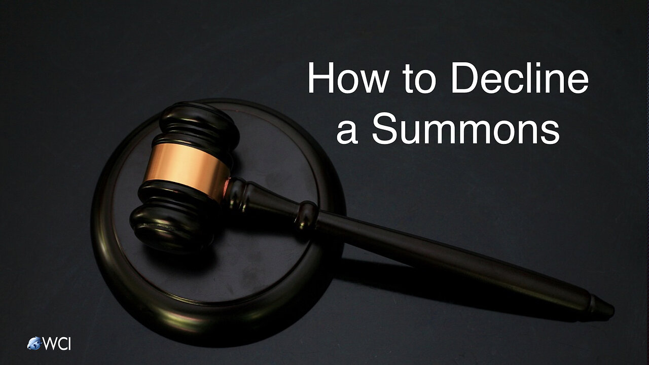 How to Decline a Summons