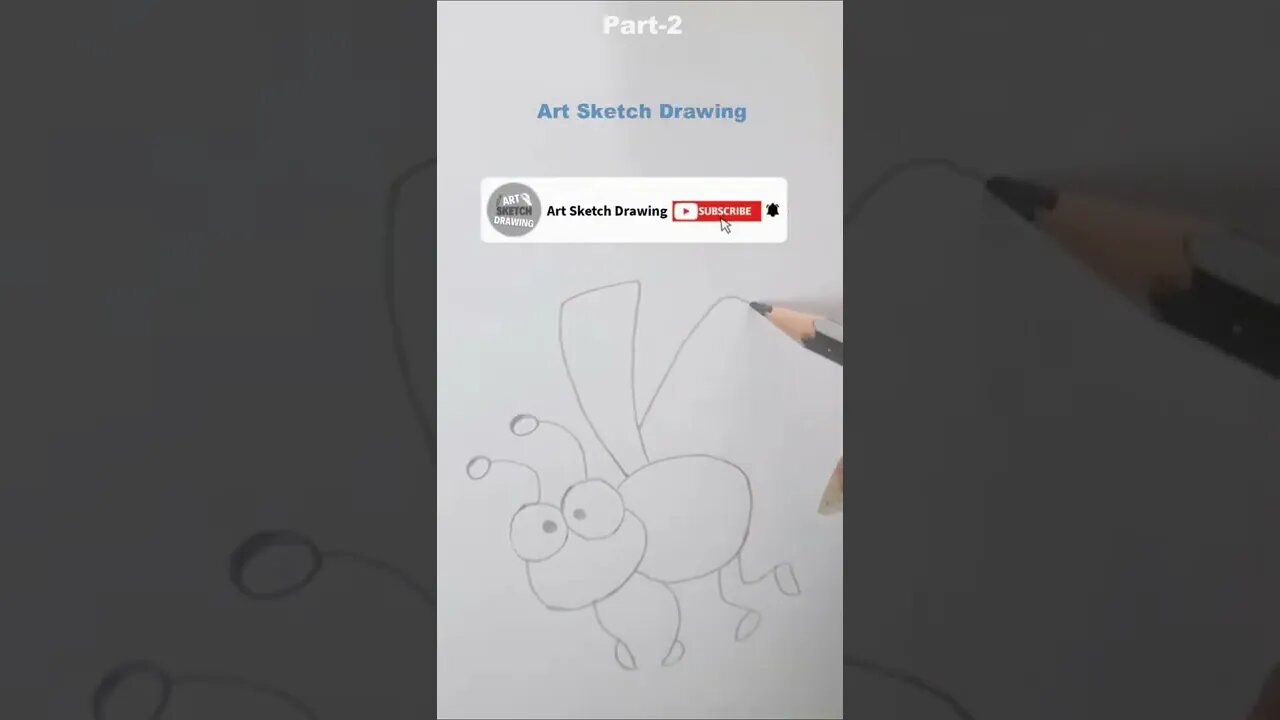 Honey Bee Pencil Drawing Tutorial Shorts-2 #shorts #drawingshorts