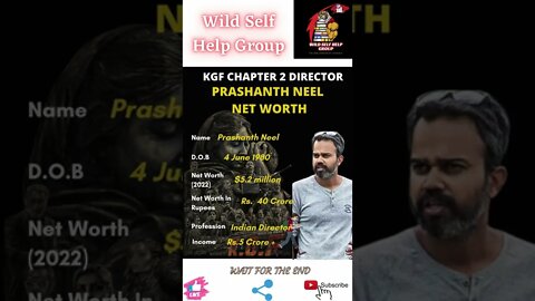 🔥KGF Chapter 2- Director Prashanth Neel Net Worth🔥#shorts🔥#wildselfhelpgroup🔥6 May 2022🔥