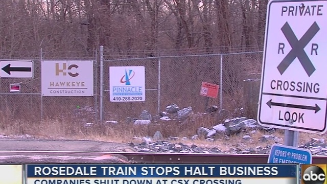 Rosedale CSX crossing frustrates businesses