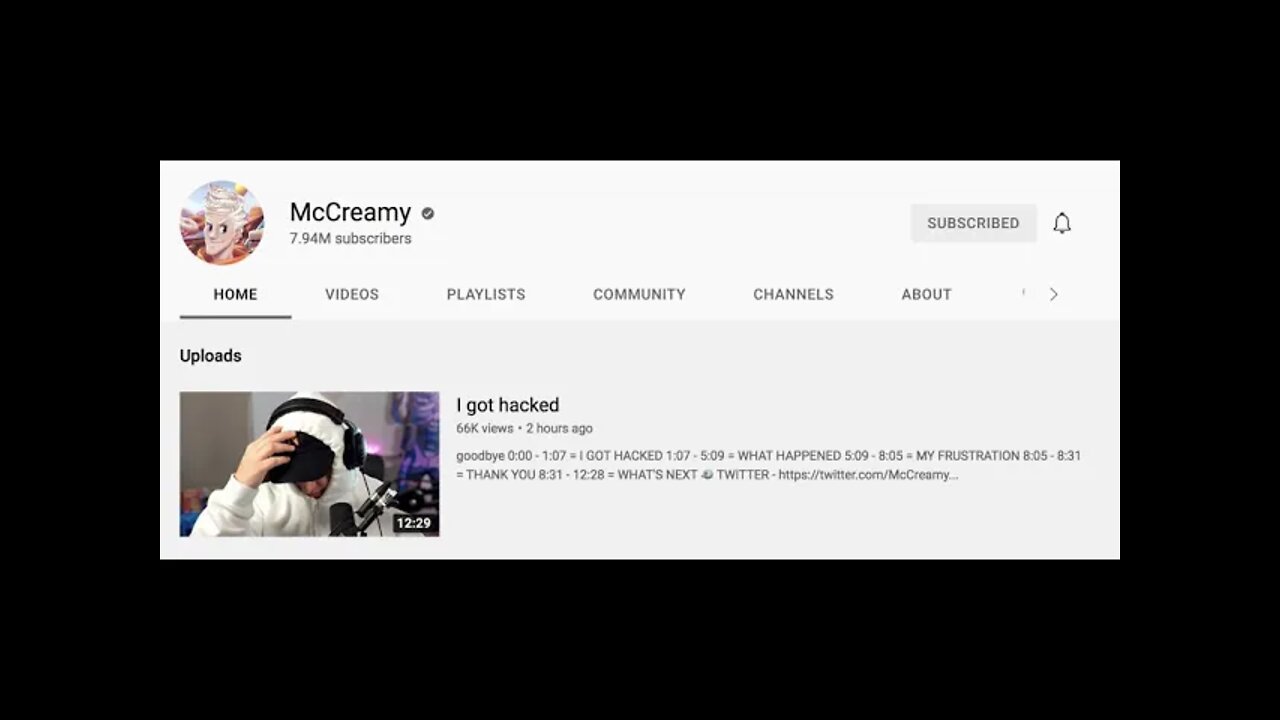 McCreamy got hacked.