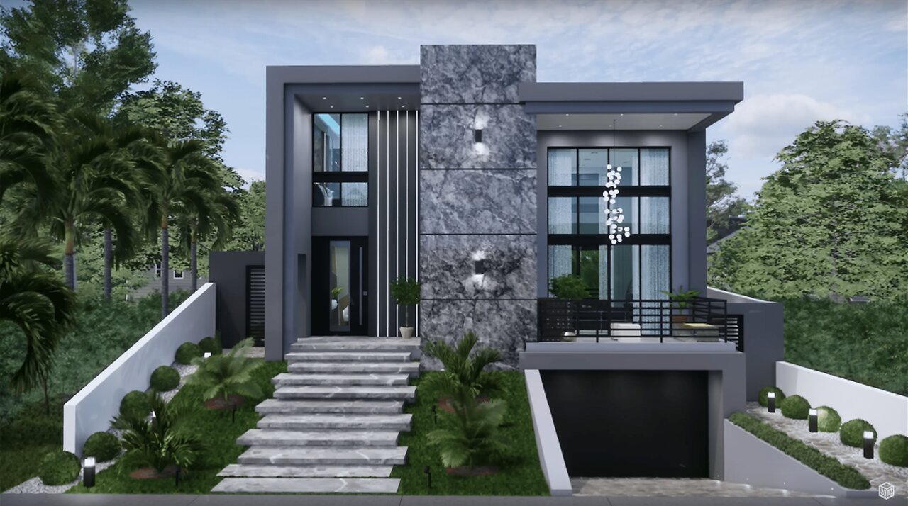 House Design _ Modern House Design _ 11x20m 2 Storey _ 4 Bed