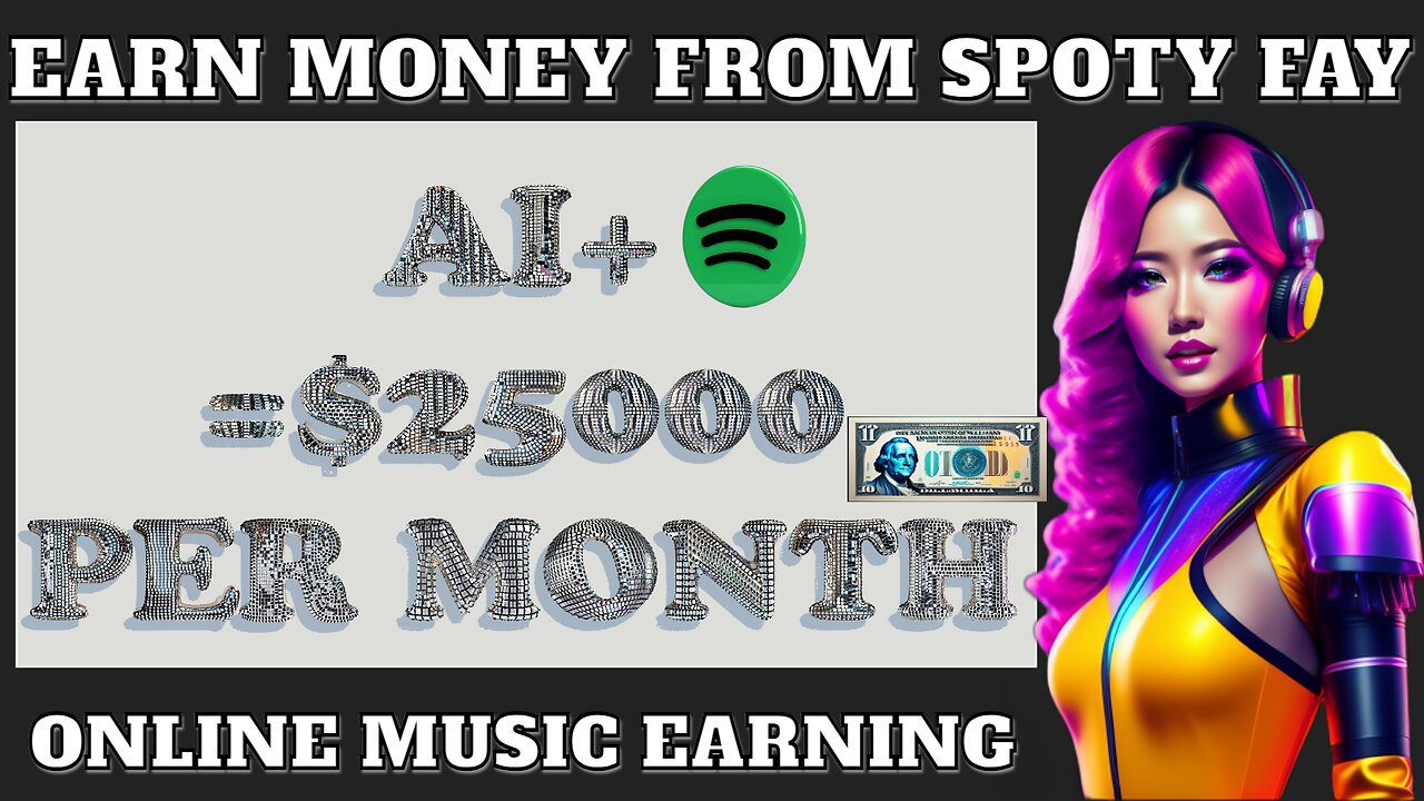 Unlock Automated Spotify Profits with AI Step by Step Guide ||5 steps to make $25000 with music