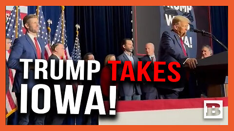 Trump Takes Iowa! Donald Thanks Packed Room of Supporters After Historic Win