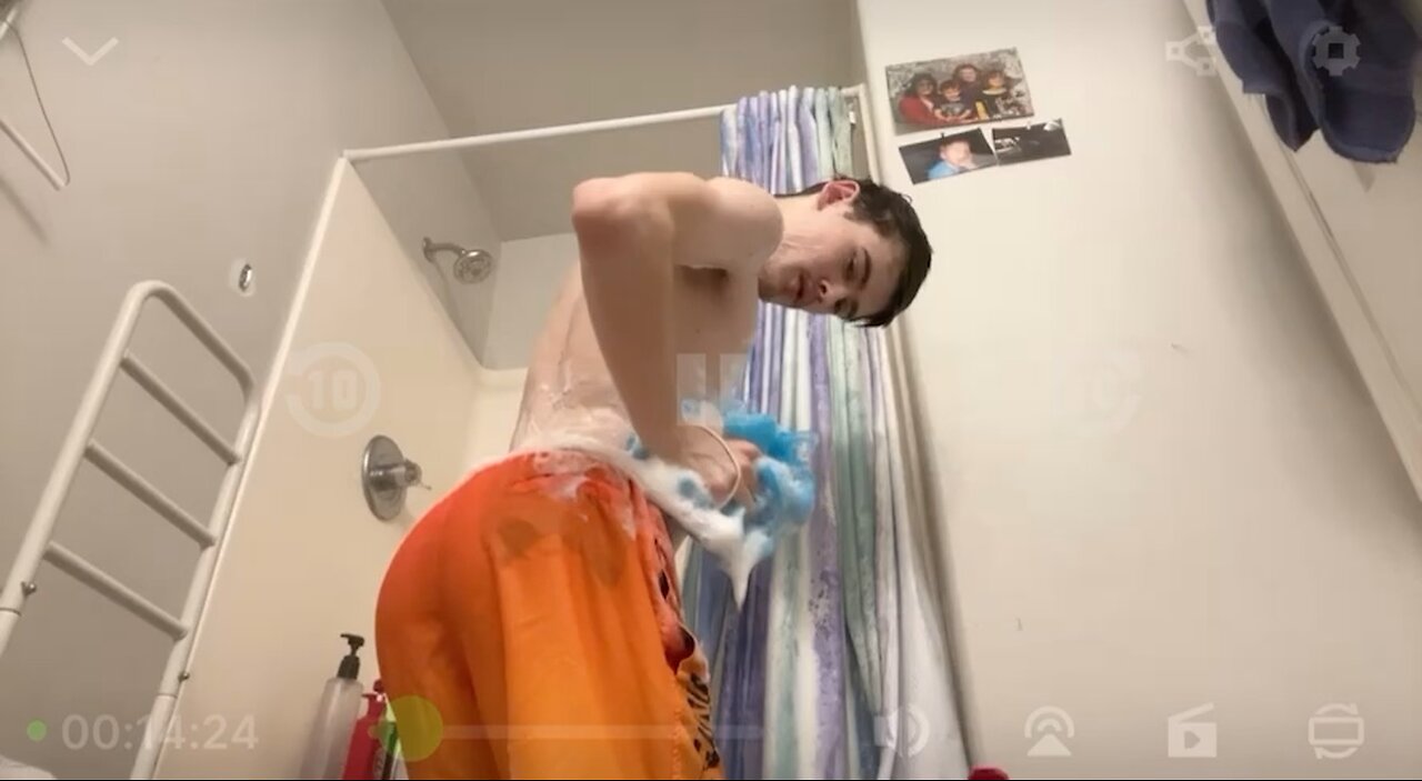 Yung Alone Gets Real Soapy On Shower Kick Live Stream