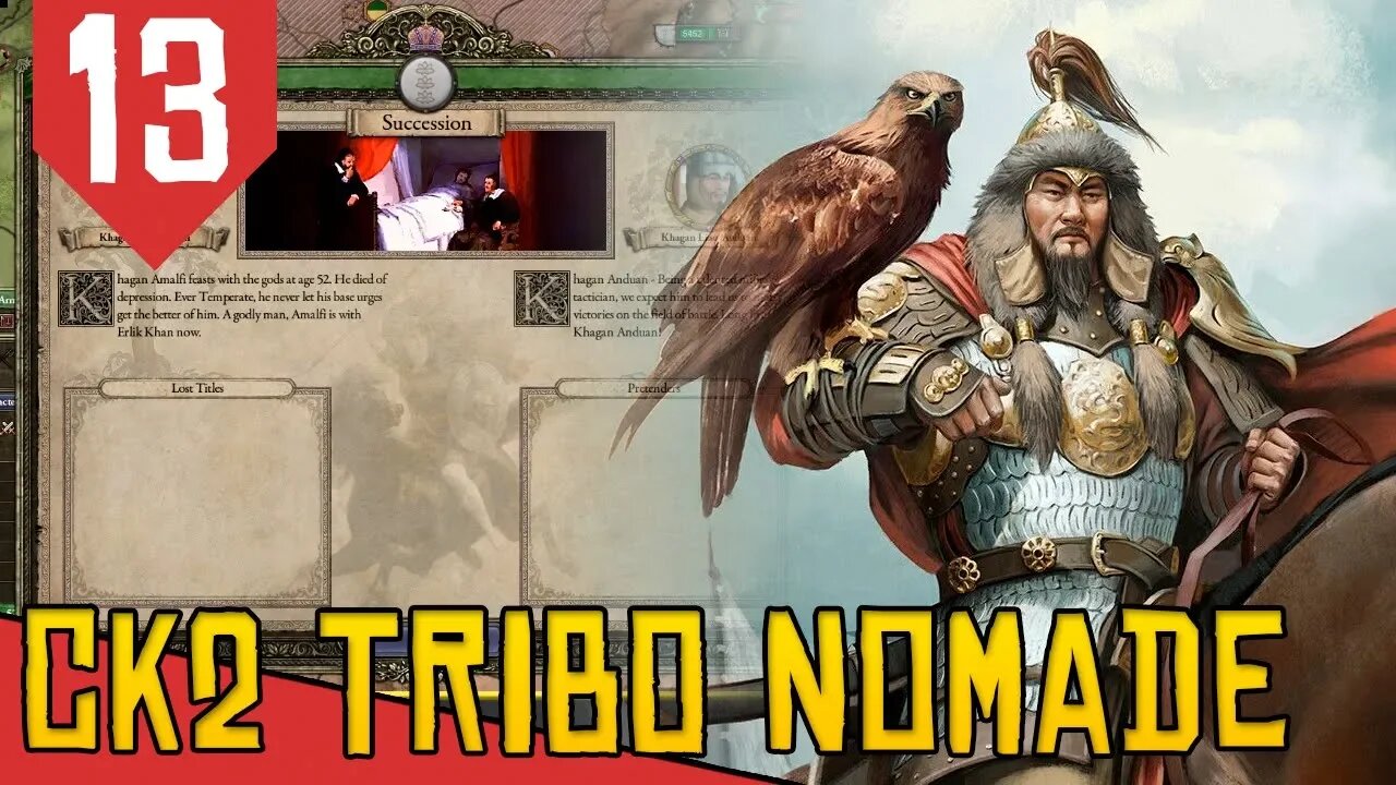 Morte SUBITA - CK2 Steppe Nomad Budista #13 [Série Gameplay Português PT-BR]