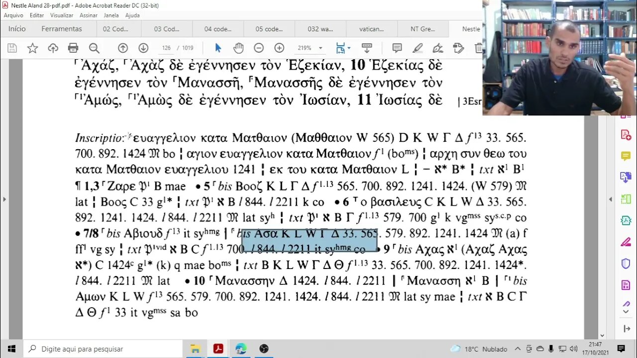 5 manuscritos principais do novo testamento grego