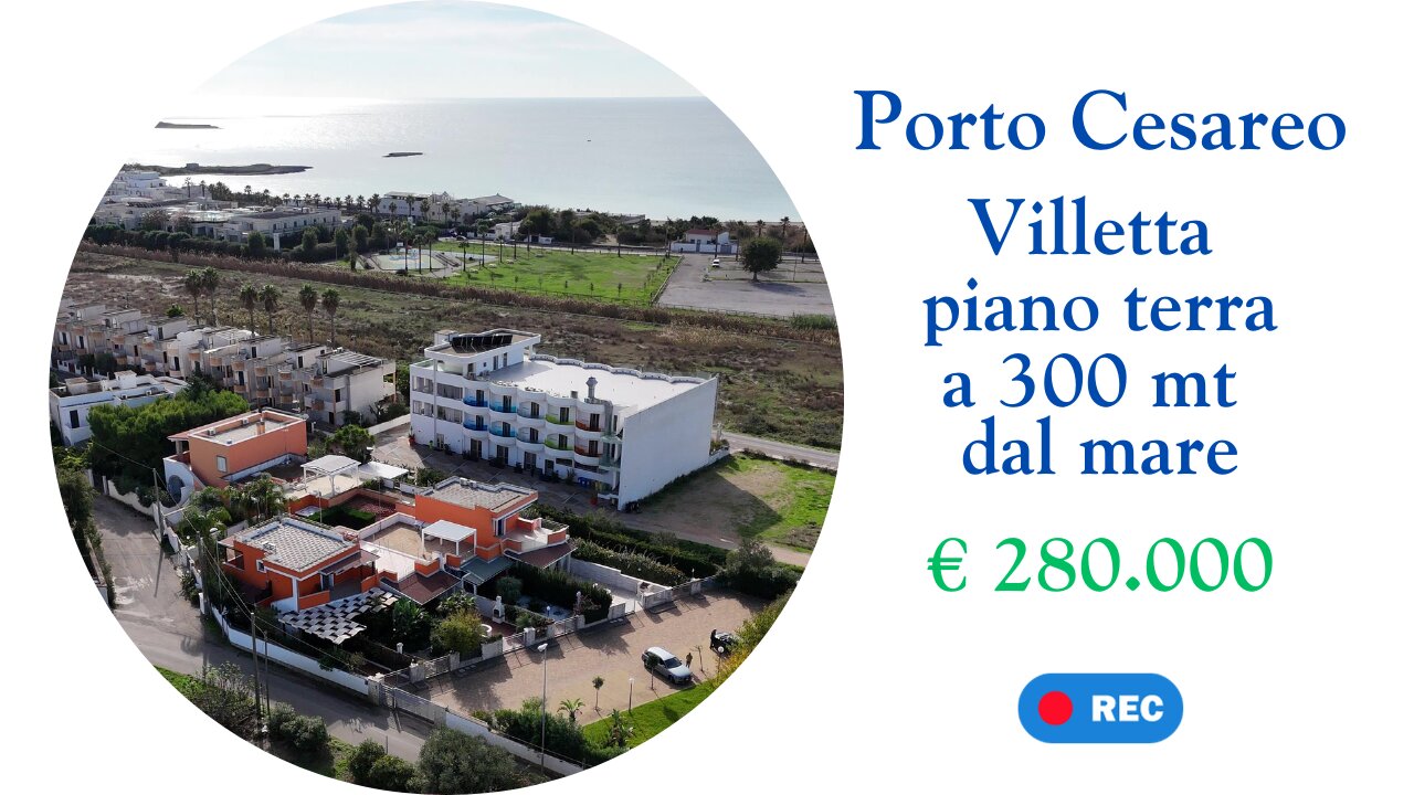 Porto Cesareo, Salento, Italy. villa excellent investment