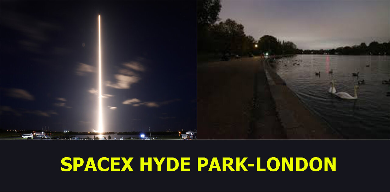 Starlink Satellites train seen in the sky (HYDE PARK - LONDON) | view from earth | Elon Musk SpaceX