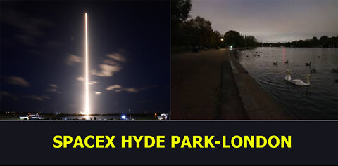 Starlink Satellites train seen in the sky (HYDE PARK - LONDON) | view from earth | Elon Musk SpaceX