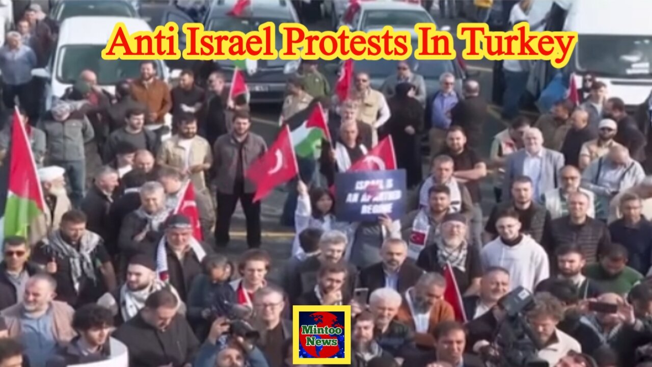 Turkey protest demonstration against US support for Israel
