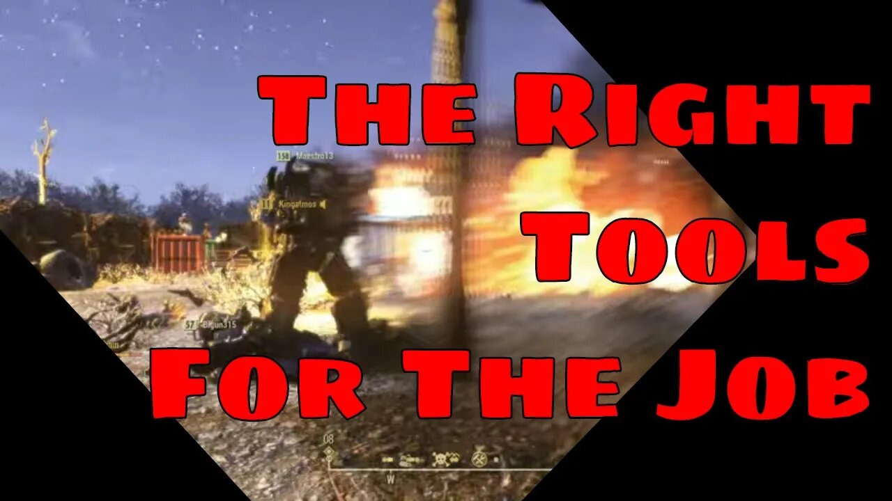 The Right Tools For The Job Fallout 76 PvP
