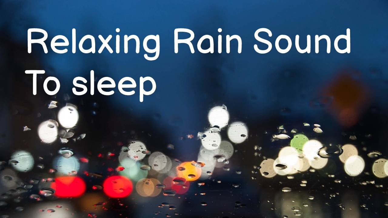 HD Rain And Music Video | HD Rain Video | Relaxing Rain To Sleep