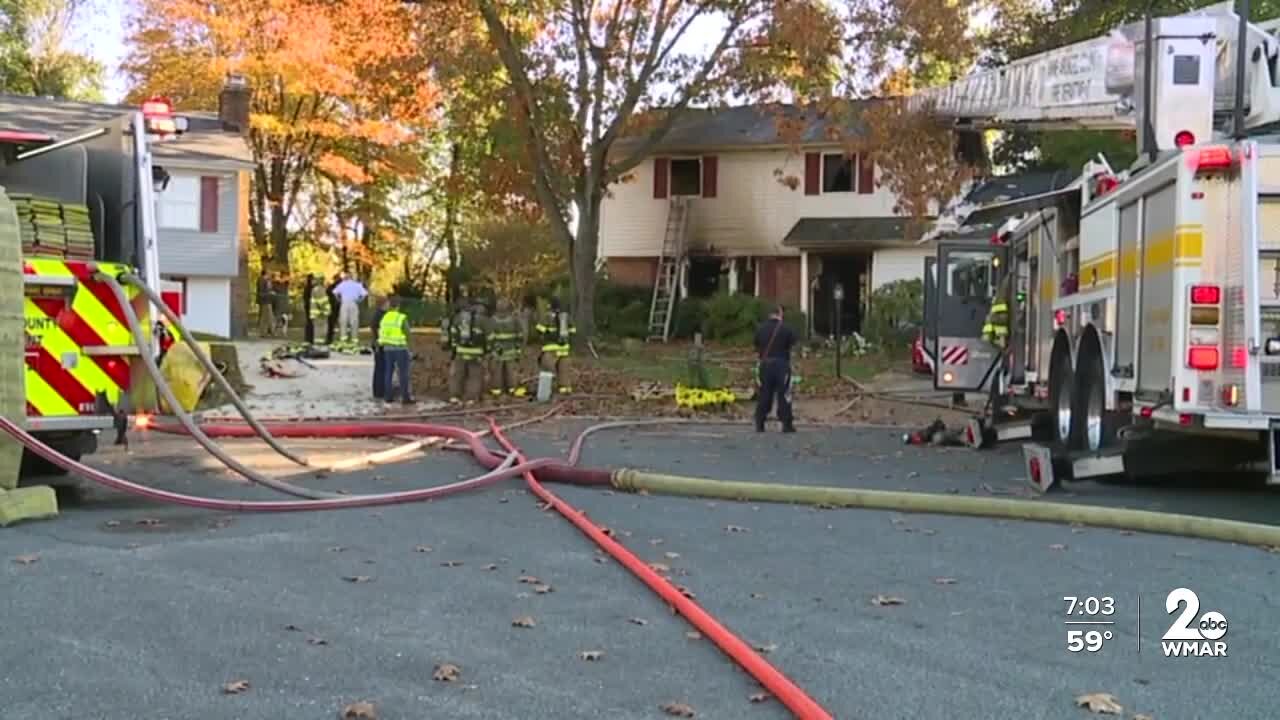 Anne Arundel County Fire Department battled house fire Thursday afternoon