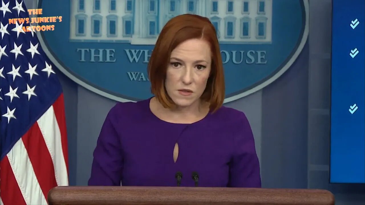 Psaki reads the same lines used before in weeks as an excuse when asked about gas prices.