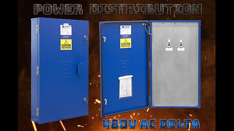 Power Distribution Panel, 480V Delta 3PH, 600A MLO Panel