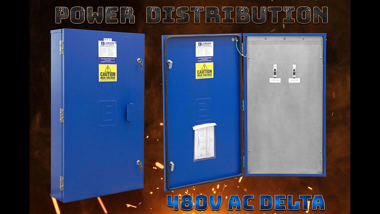 Power Distribution Panel, 480V Delta 3PH, 600A MLO Panel