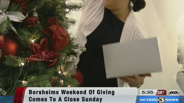 The Weekend of Giving is coming to an end at Borsheims