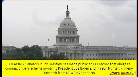 BREAKING: Senator Chuck Grassley has made public an FBI record that alleges a criminal