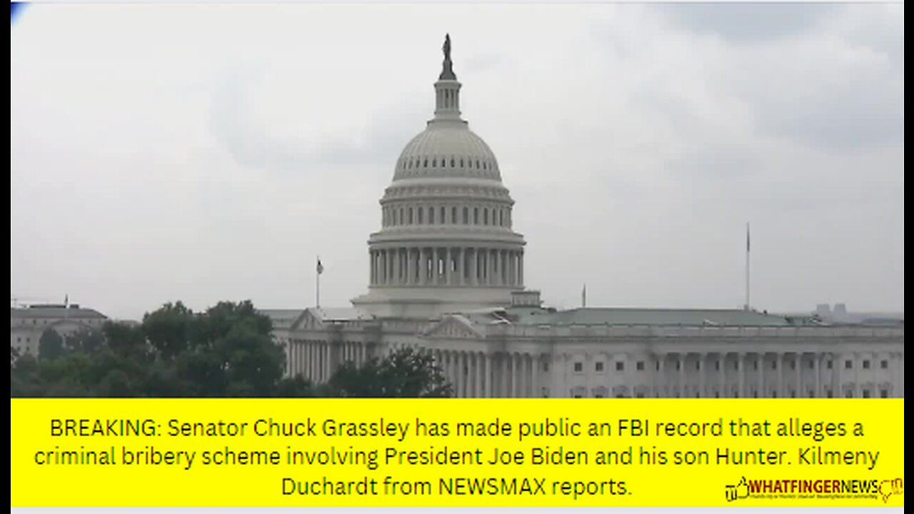 BREAKING: Senator Chuck Grassley has made public an FBI record that alleges a criminal