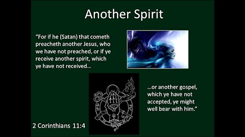 Another Jesus, Another gospel, another spirit: This is the other spirit