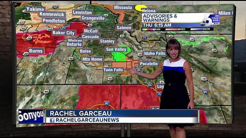 Heat wave continues with storms possible in the mountains