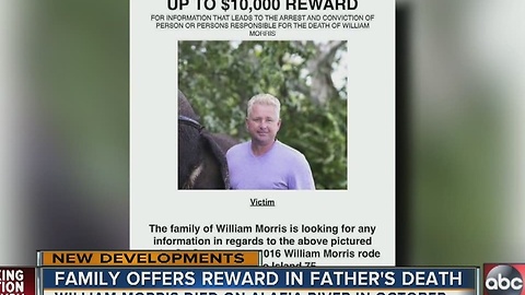 Family offering $10K reward in death of father found in Alafia River