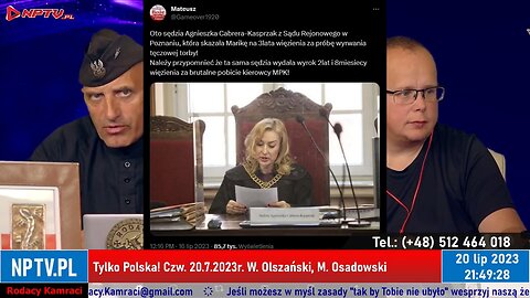 Tylko Polska! - Olszański, Osadowski NPTV (20.07.2023)