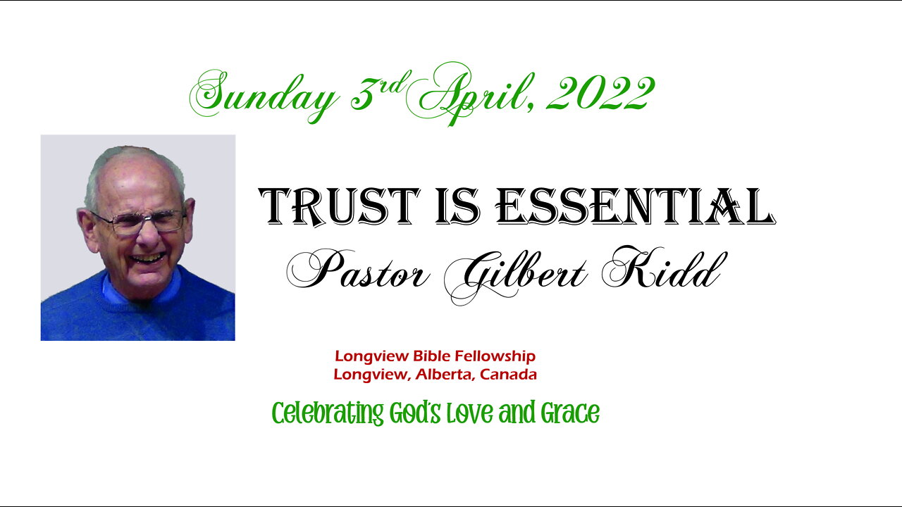 Trust is Essential - Pastor Kidd