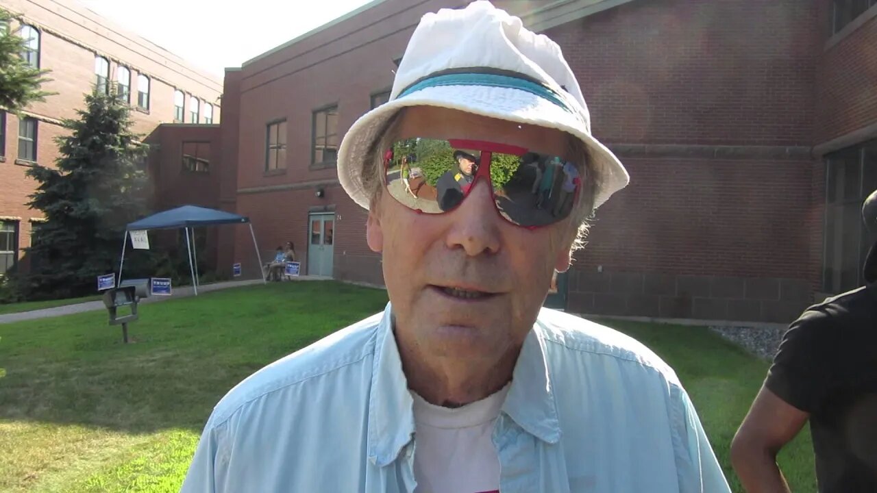 Eddie in Derry to see Donald Trump