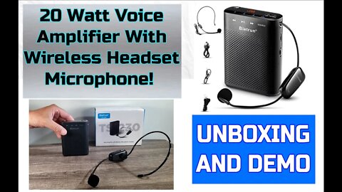 Awesome 20 Watt Portable Rechargeable Wireless Voice Amp