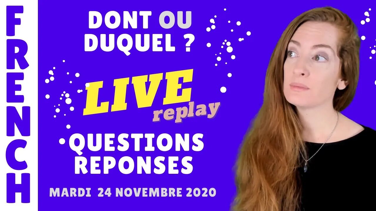 Direct : je réponds à vos questions sur la langue française