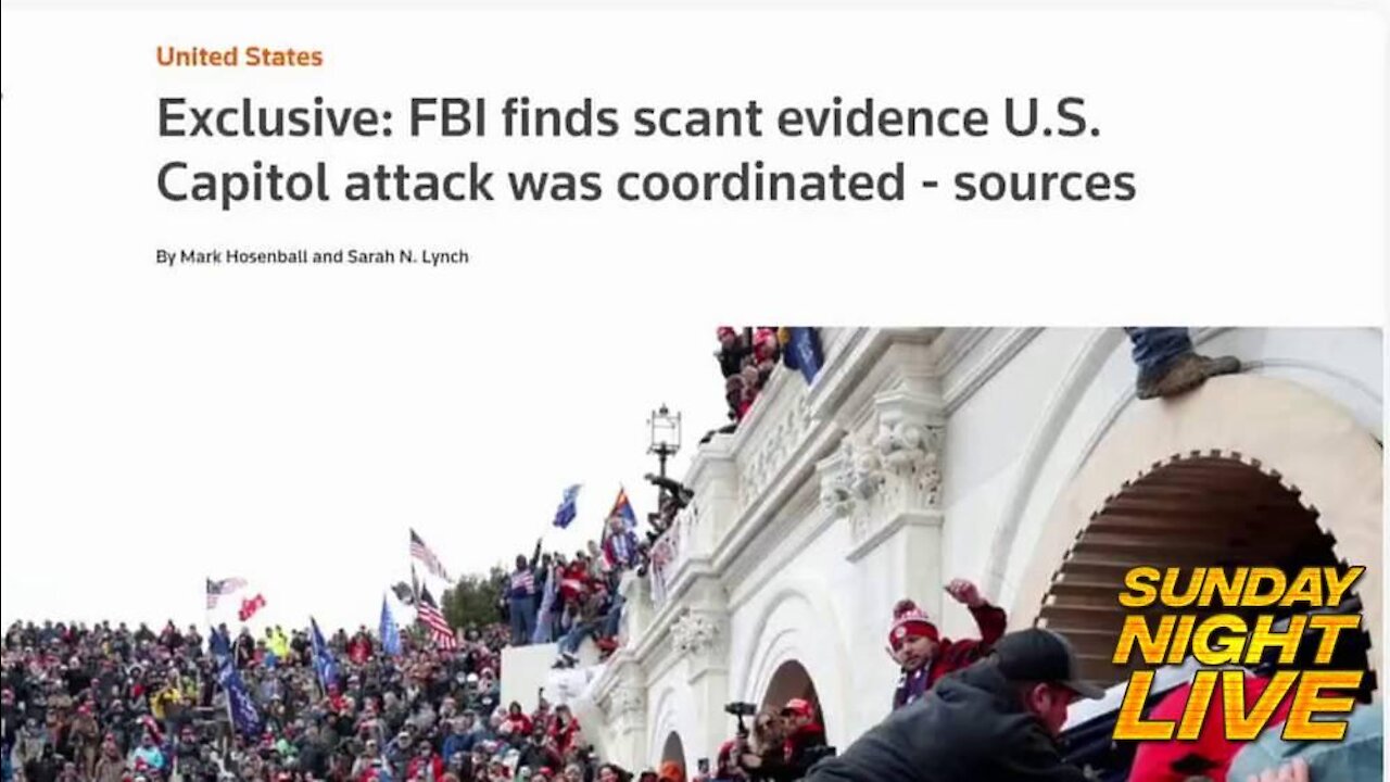 The FBI Admits No Coordination Or Insurrection And Yet Dems Still Taking Political Prisoners
