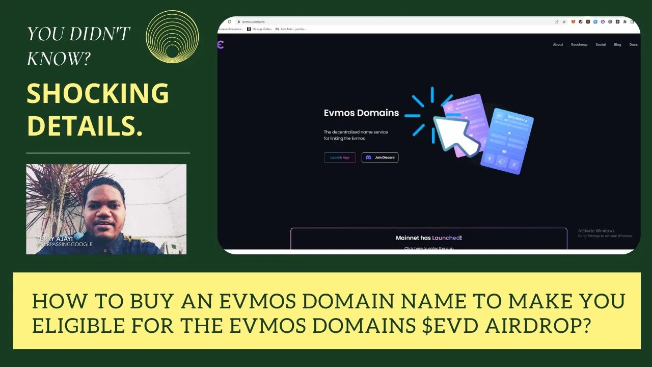 How To Buy An Evmos Domain Name To Make You Eligible For The Evmos Domains $EVD Airdrop?