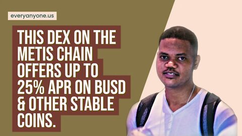 This Dex On The Metis Chain Offers Up To 25% APR On BUSD & Other Stable Coins.