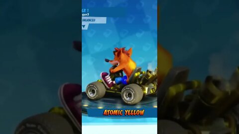 Atomic Yellow Paint Job - Crash Team Racing Nitro-Fueled