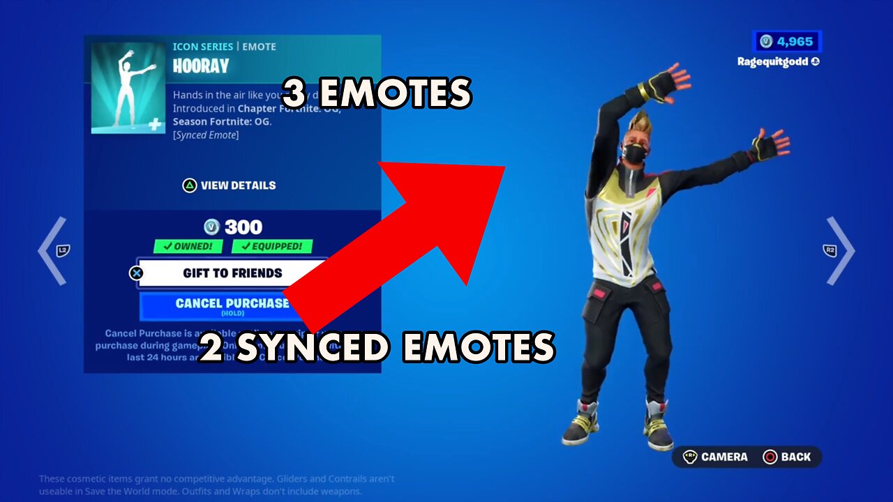 “New” Hooray, You’re A Winner And Catling Gun Emotes Gameplay