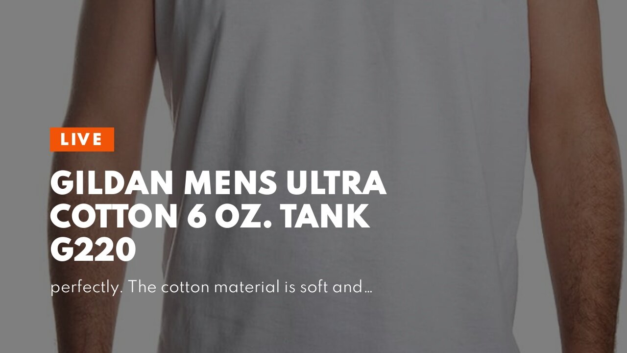 Gildan Mens Ultra Cotton 6 oz. Tank G220