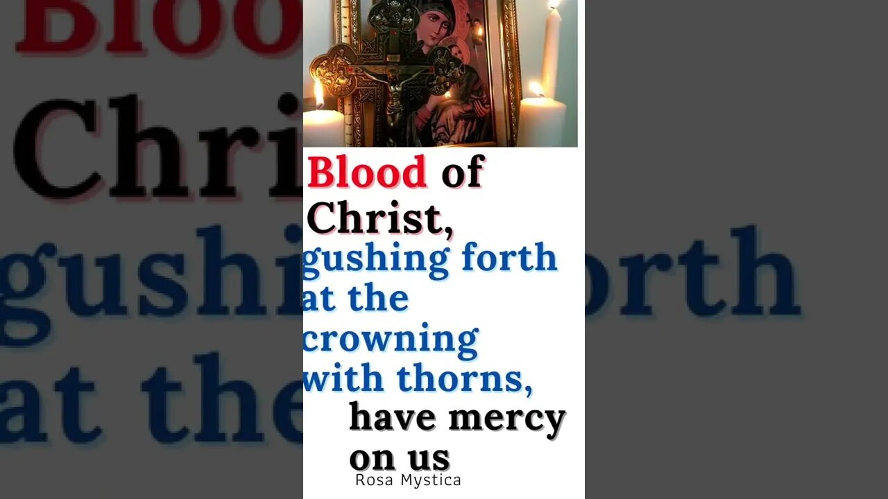 Blood of Christ, gushing forth at the crowning with thorns, have mercy on us #shorts