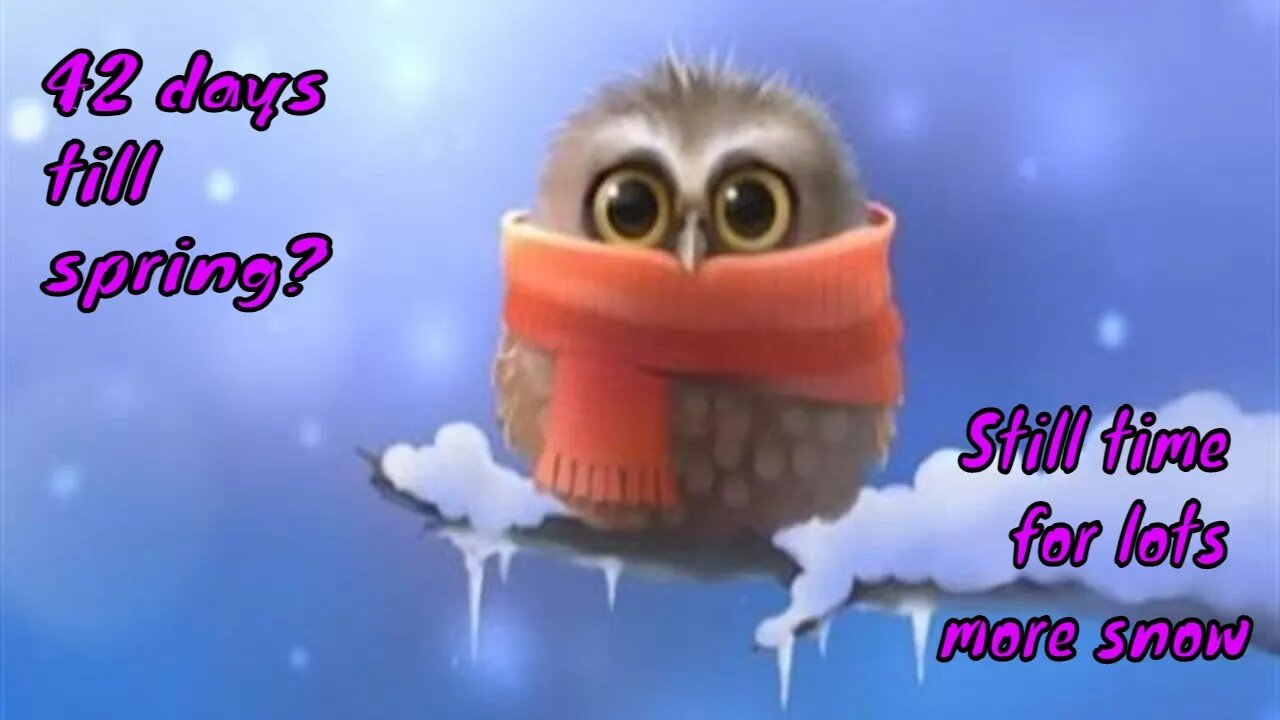 Only 42 days till spring.....
