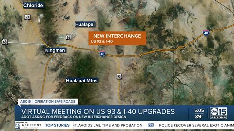 ADOT looking for feedback on new US 93/I-40 interchange in Wednesday meeting