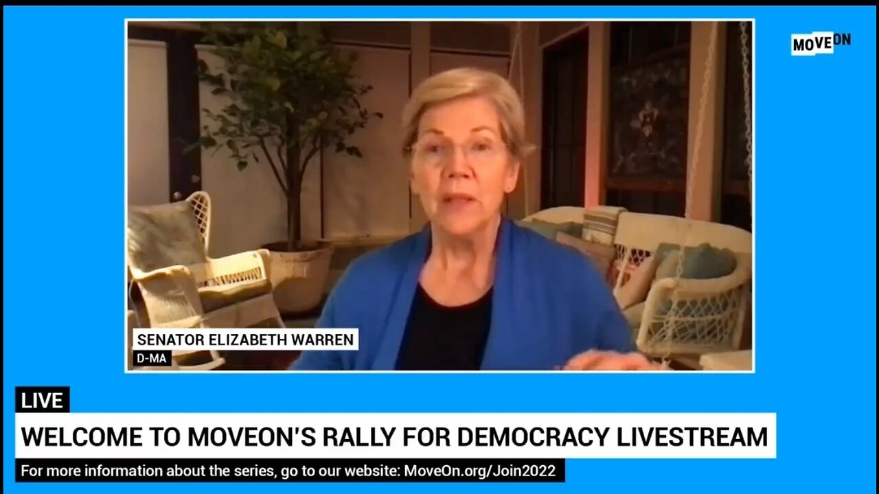 Elizabeth Warren Calls All Republicans Running For Congress Insurrectionists