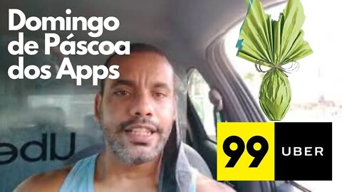 Ganhos no Domingo de Páscoa dirigindo Uber e 99