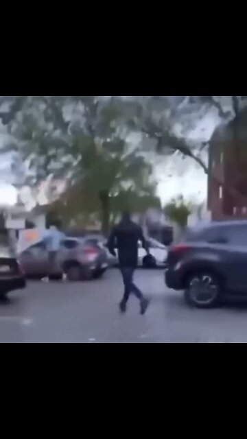 Immigrants having a shooting battle on street of Germany