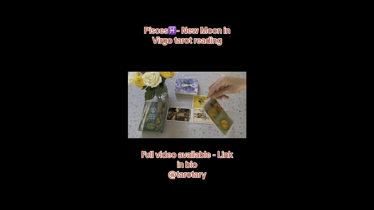 Pisces♓️- New Moon in Virgo tarot reading extract #tarotary #pisces #tarot #newmooninvirgo