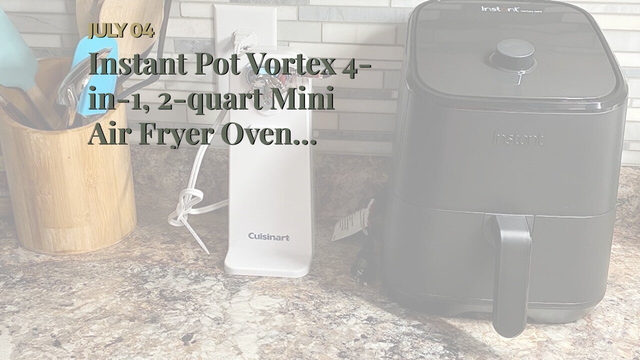 Instant Pot Vortex 4-in-1, 2-quart Mini Air Fryer Oven Combo with Customizable Smart Cooking Pr...